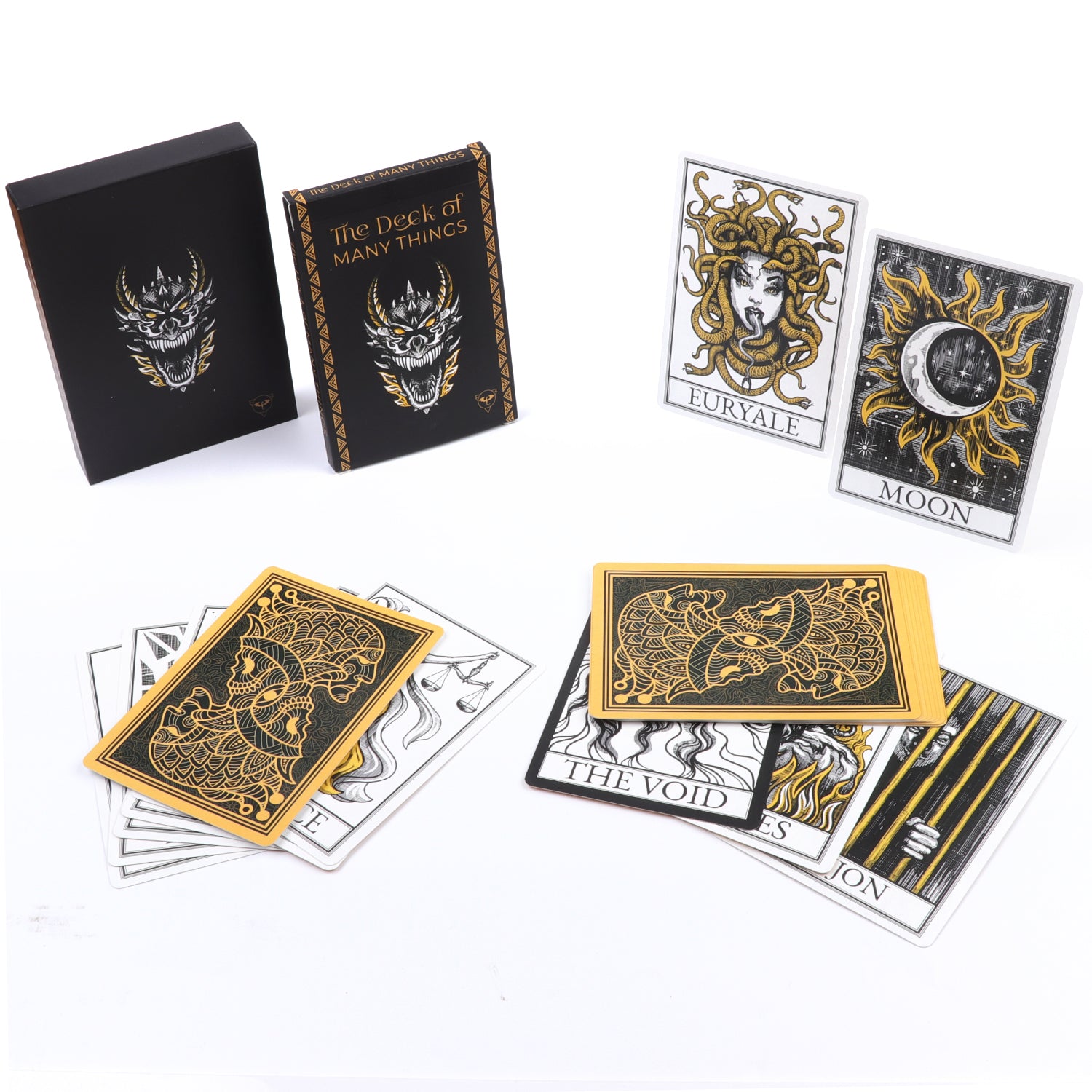 The Deck of Many Things & The Deck of Many Fates - 49 Hand-Illustrated  Colorful Fantasy Tabletop Role Playing Game RPG Storytelling Tarot Card  Dungeon Master Accessories 